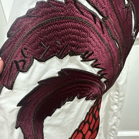 Juan De Dios Copa Del Sol Maxi Dress in 100% Linen Colorful Pineapples Size 2 - Picture 5 of 13